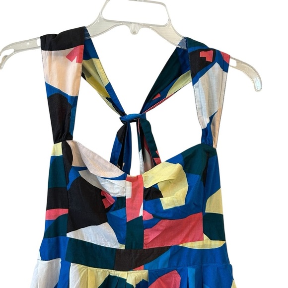 French Connection Blue Halter Like Sundress Casual Fun Size 0 - Picture 2 of 6